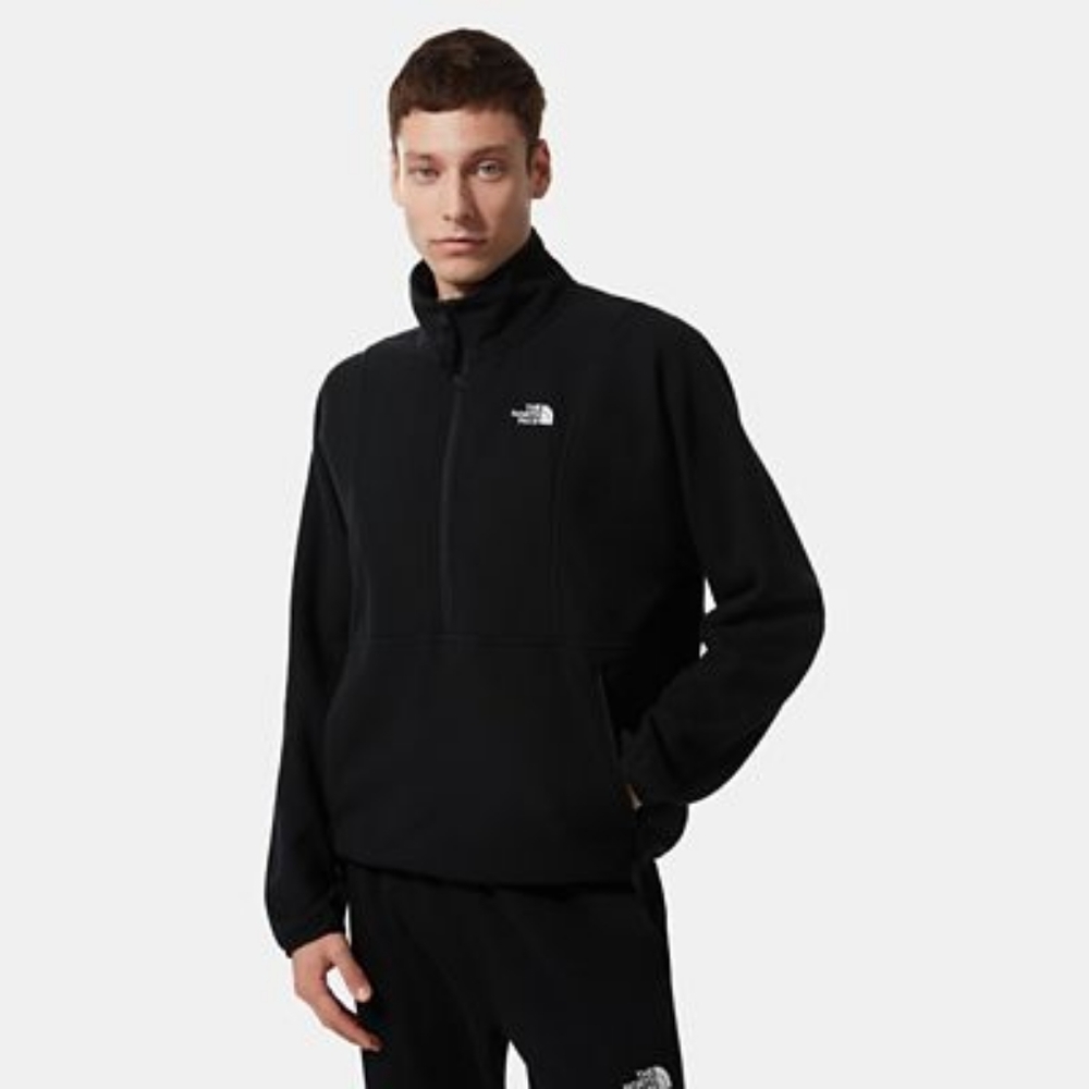 The North Face TKA Attitude 1/4 Zip Fleece (TNF Black) Men's Clothing